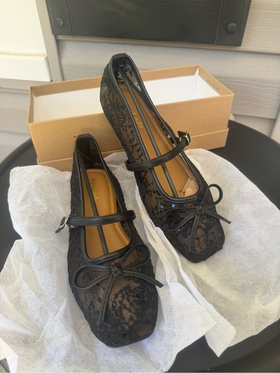 Newlady Shoes - Newlady Ballet Flats Women's Mesh  Mary Jane Black NWT Size 8